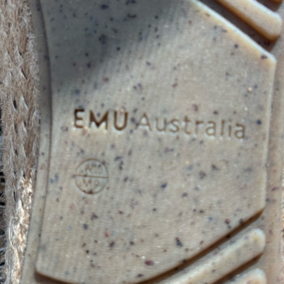EMU Australia Agonis Mac Espadrille Knit Cotton Jute Gum Sole Coconut W10 - Picture 12 of 14